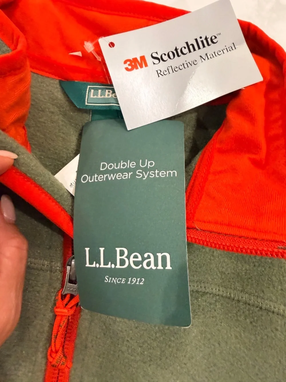 LL Bean All Season Kids Fleece Full-Zip Jacket - Size 14-16 NWT